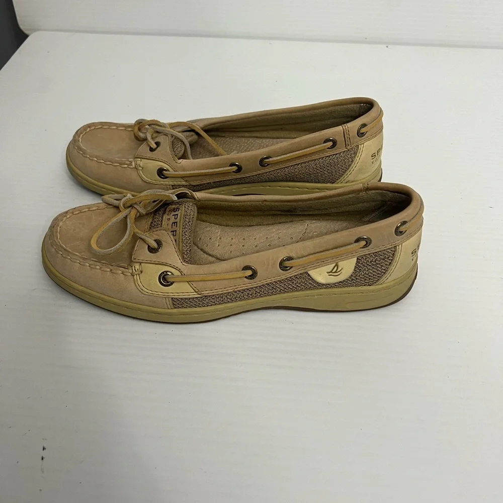 Sperry Top Sliders tan women’s size 7.5M